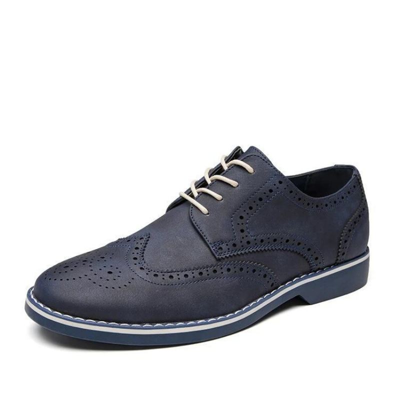 Heren Elegante Schoenen Suède Schoenen In Brogue-stijl