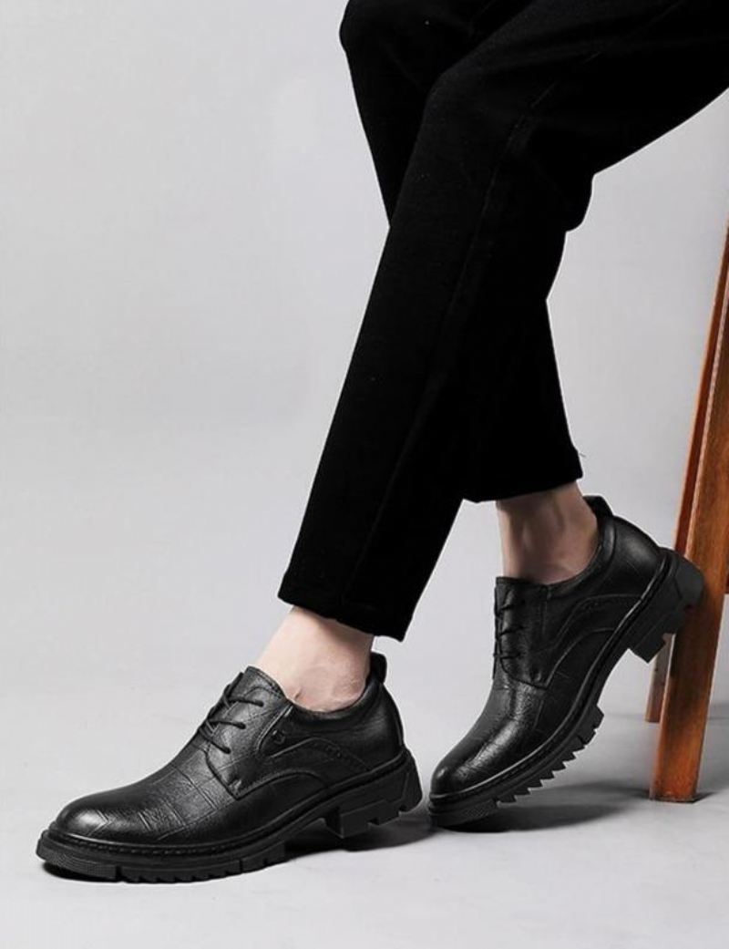 Heren Elegante Schoenen Verhoog Stijl Oxford Schoenen