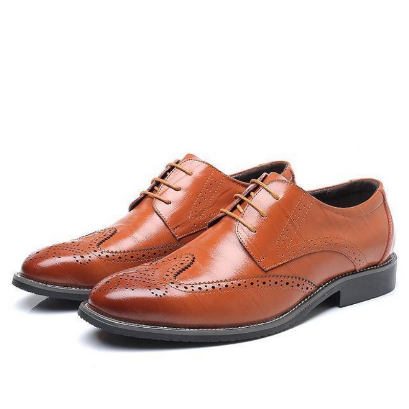 Heren Elegante Schoenen Zakelijke Jurk Brogue Schoenen Voor Feest