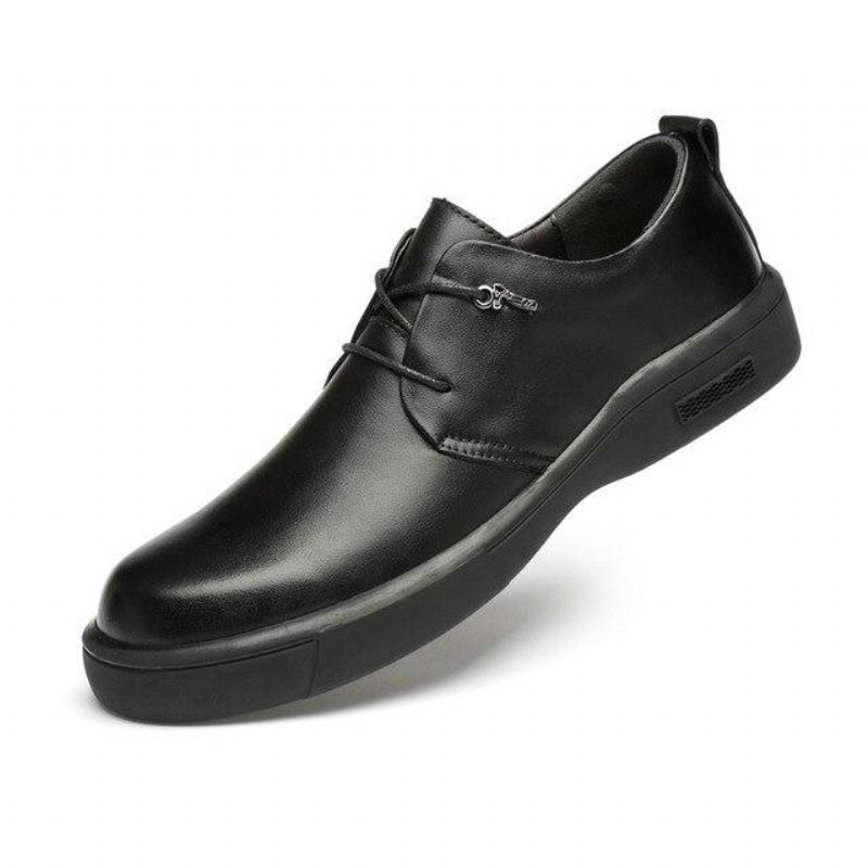 Heren Leren Elegante Schoenen Met Comfortabele Formele