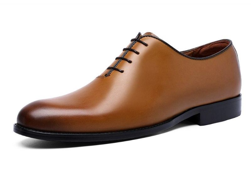 Heren Luxe Lederen Elegante Schoenen In Buffelstijl