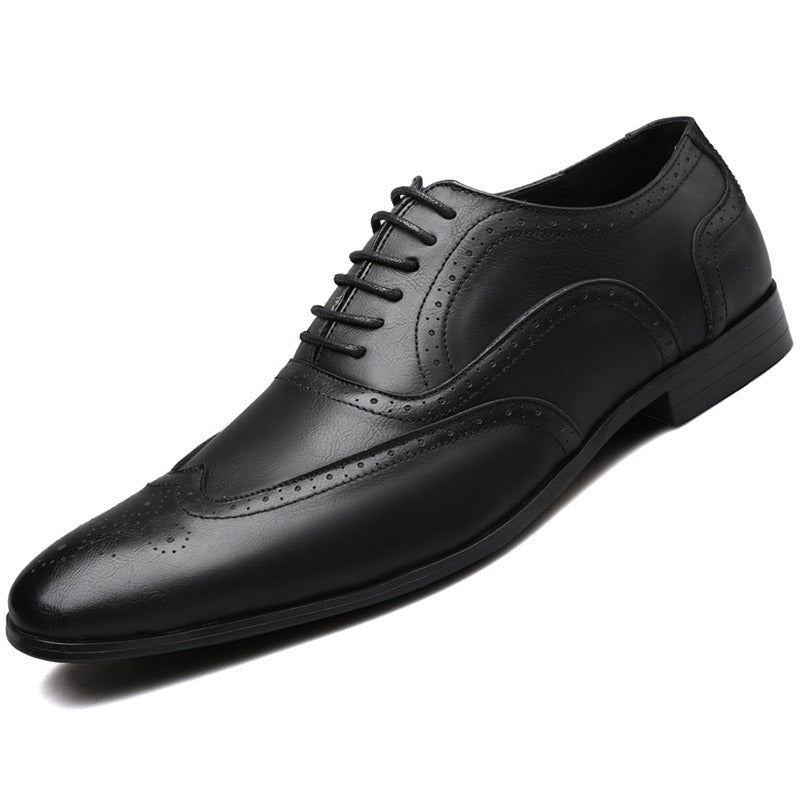 Heren Retro Bullock Formele Leren Schoenen Elegante Schoenen