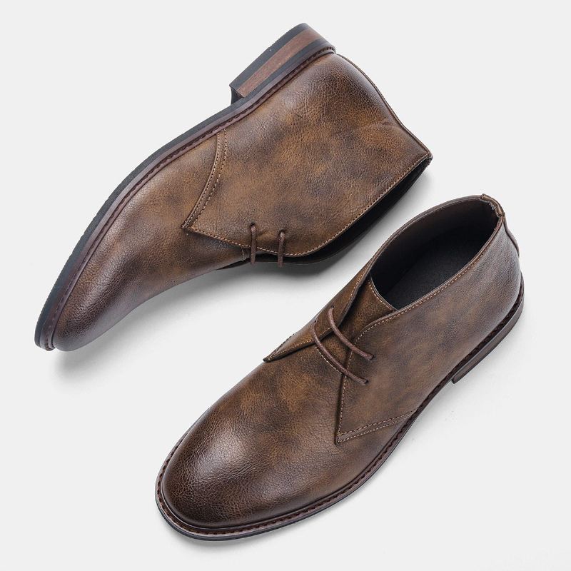 Leren Desert Boots Elegante Schoenen Heren