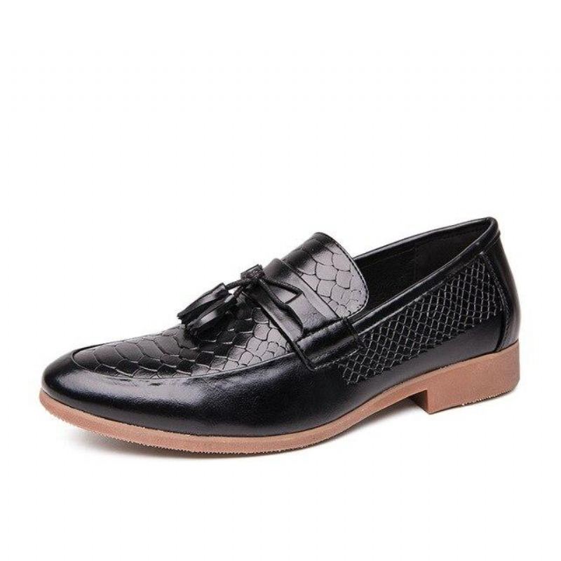 Luxe Handgemaakte Loafers Elegante Schoenen Heren