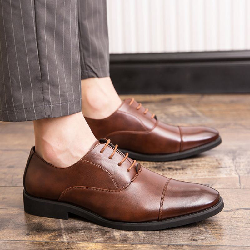 Luxe Zakelijke Oxford Lederen Schoenen Elegante Schoenen Heren