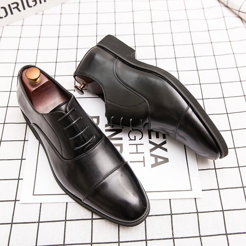 Luxe Zakelijke Oxford Lederen Schoenen Elegante Schoenen Heren