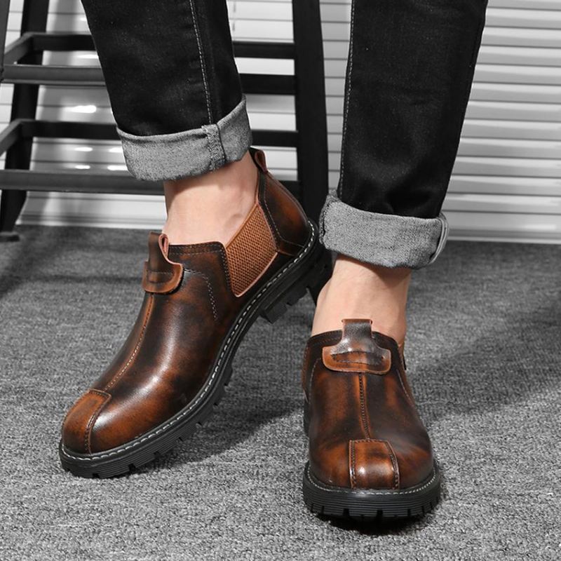 Retro Schoenen In Britse Stijl Elegante Schoenen Heren