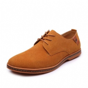 Suède Leren Oxford Schoenen Elegante Schoenen Heren