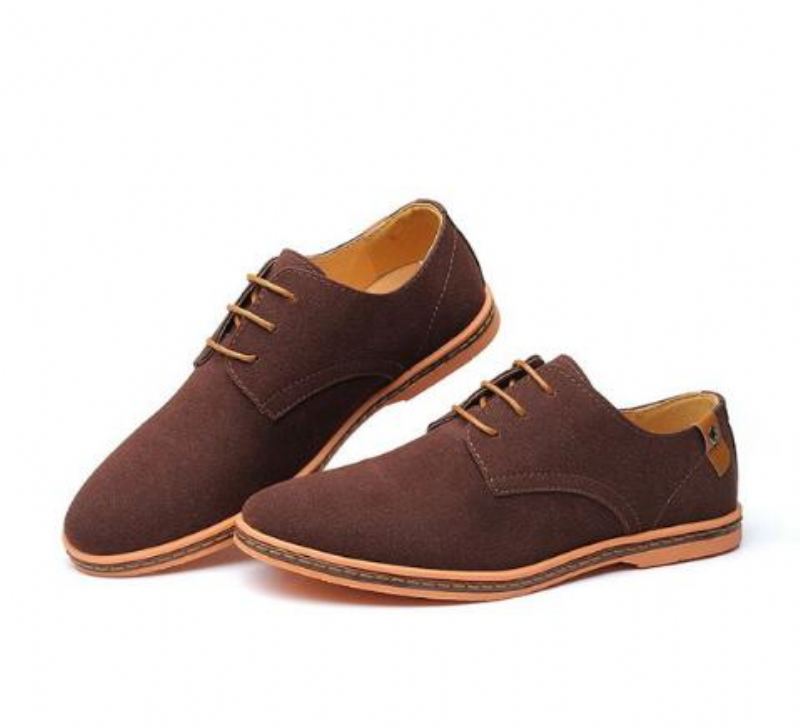 Suède Leren Oxford Schoenen Elegante Schoenen Heren