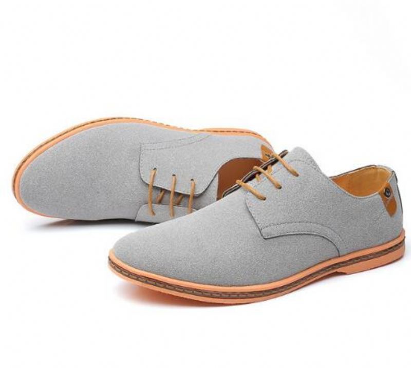 Suède Leren Oxford Schoenen Elegante Schoenen Heren