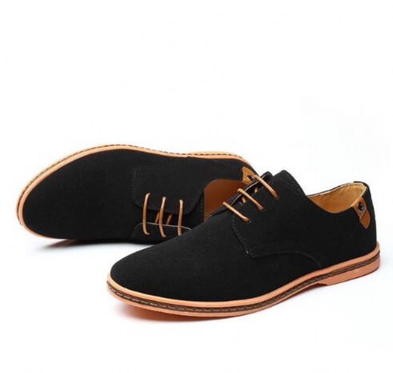 Suède Leren Oxford Schoenen Elegante Schoenen Heren