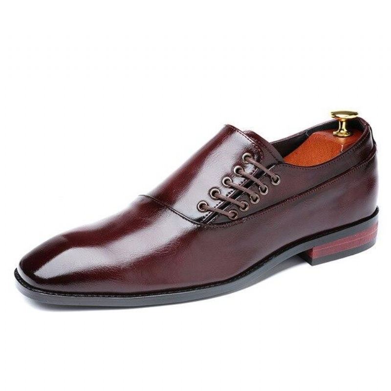 Trending Veters Stijl Elegante Lederen Schoenen Elegante Schoenen Heren