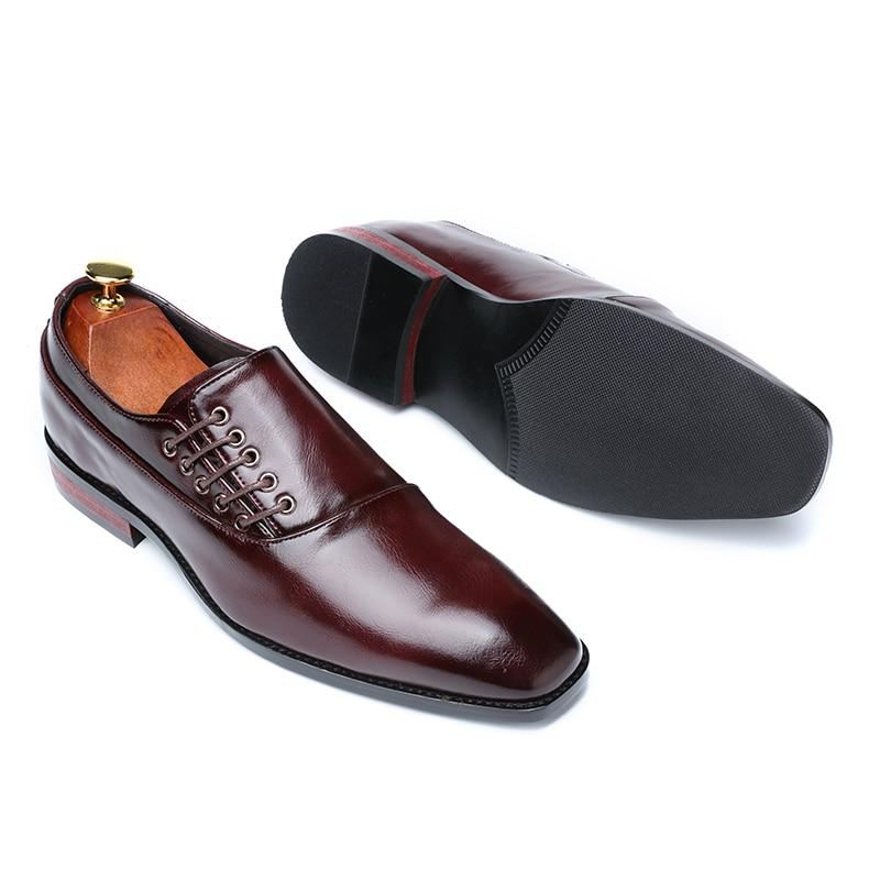 Trending Veters Stijl Elegante Lederen Schoenen Elegante Schoenen Heren