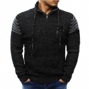 Heren Truien Kraag Ritsgat Hedging Sweater