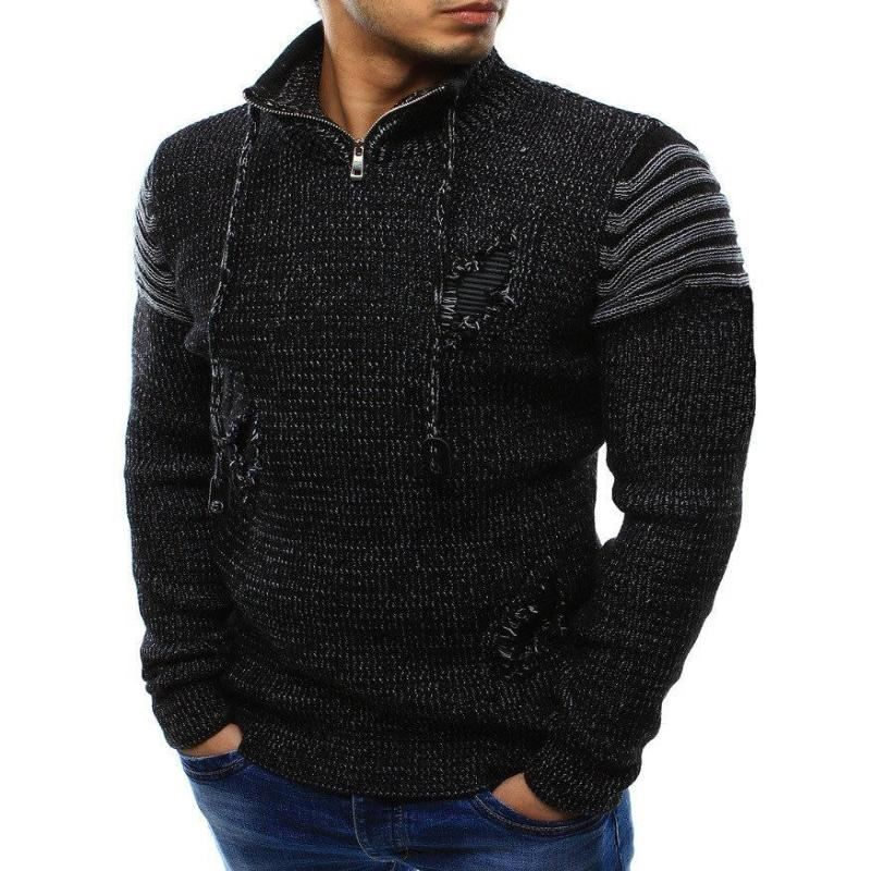 Heren Truien Kraag Ritsgat Hedging Sweater