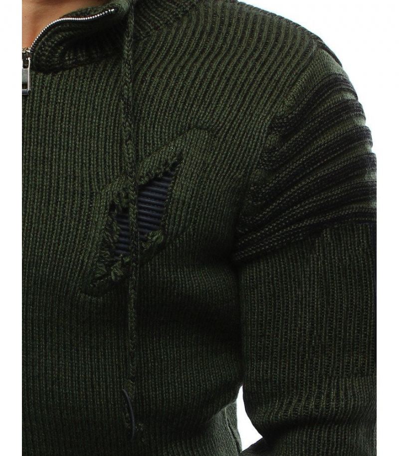 Heren Truien Kraag Ritsgat Hedging Sweater