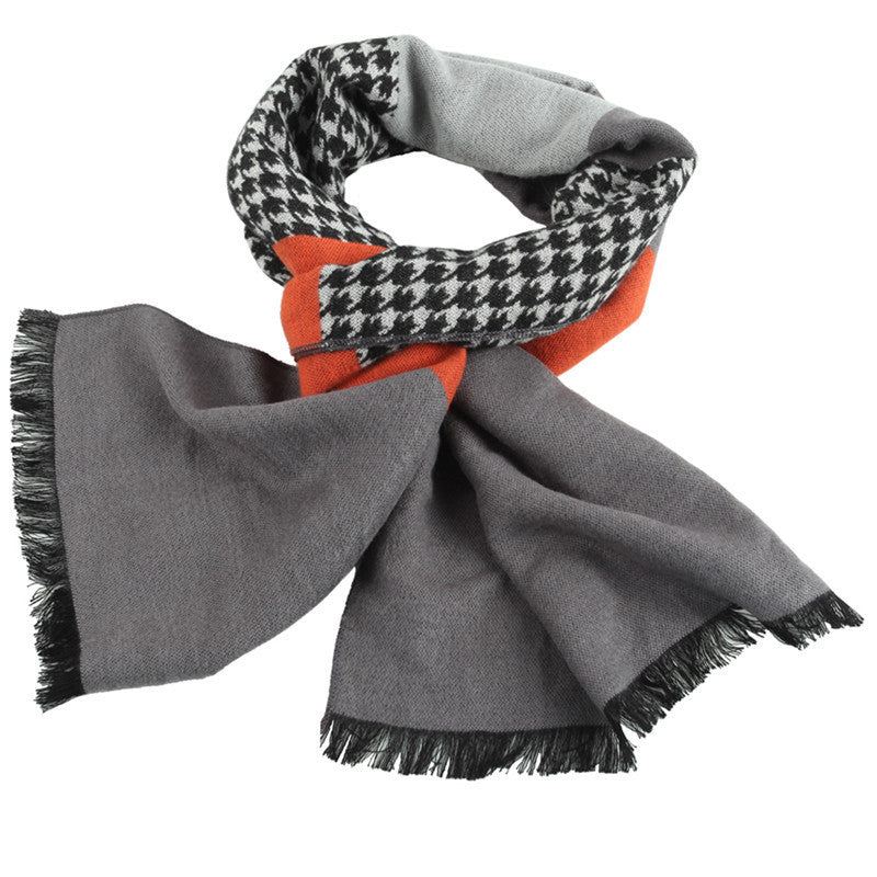 Sjaals Heren Zachte Houndstooth Designer-sjaal