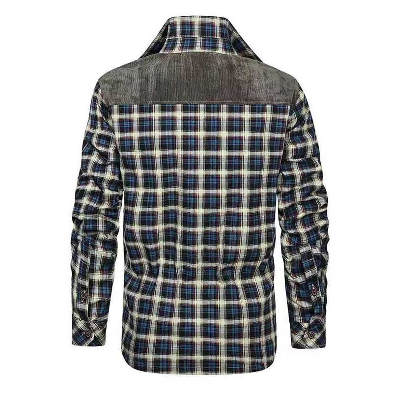 Heren Overhemden Designer Winter Fleece Lumberjack Plaid Shirt