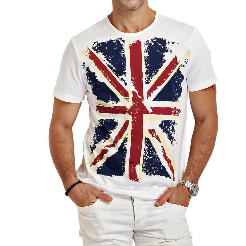 Heren Overhemden Hot England-stijl Slim Fit T-shirts