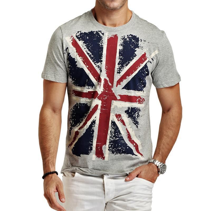 Heren Overhemden Hot England-stijl Slim Fit T-shirts