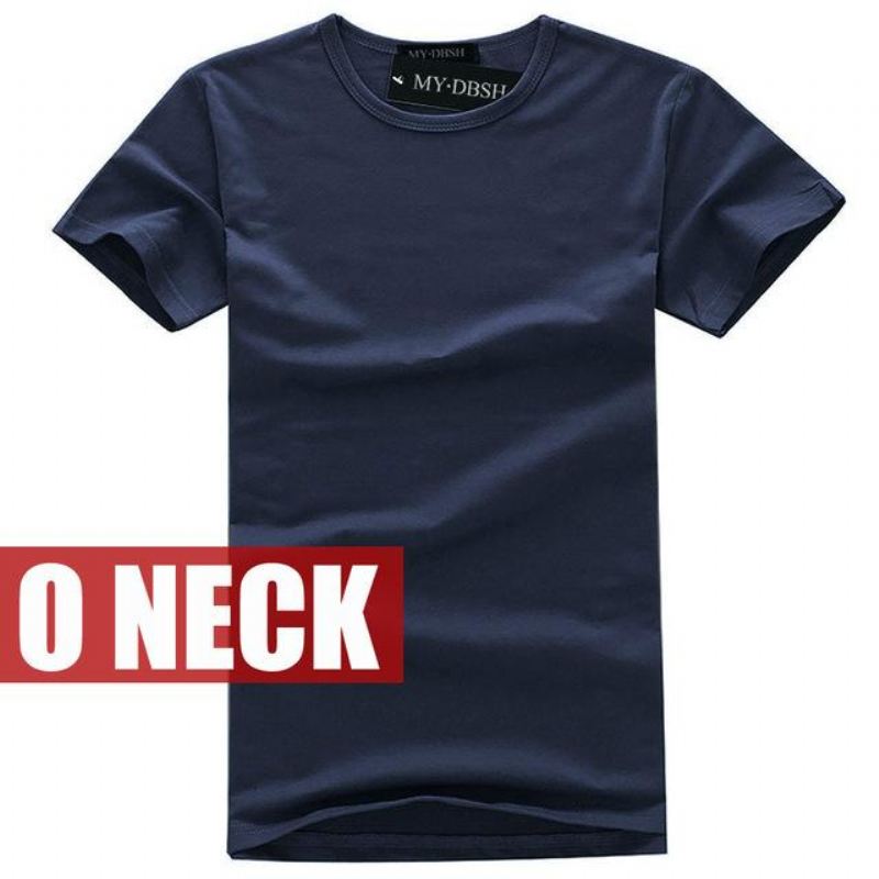 Heren Overhemden Katoenen T-shirt Met Ronde Hals