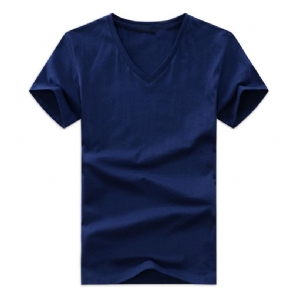 Heren T-shirt Met V-hals