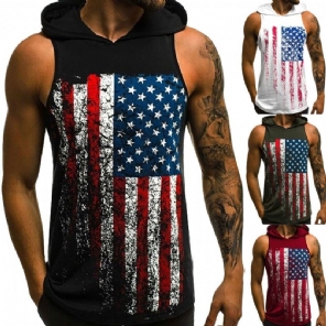 Overhemden Heren Americana Tanktop Met Capuchon