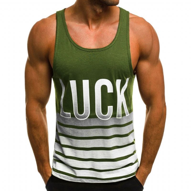 Overhemden Heren Luck Gestreepte Tanktop