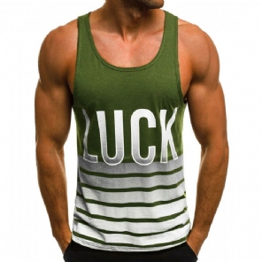 Overhemden Heren Luck Gestreepte Tanktop