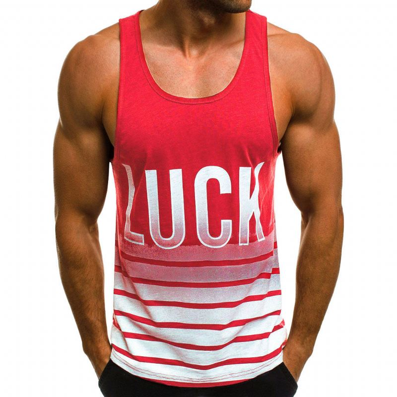 Overhemden Heren Luck Gestreepte Tanktop