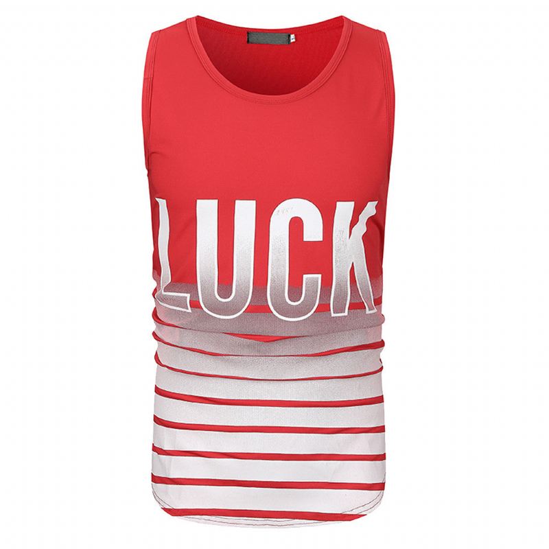 Overhemden Heren Luck Gestreepte Tanktop