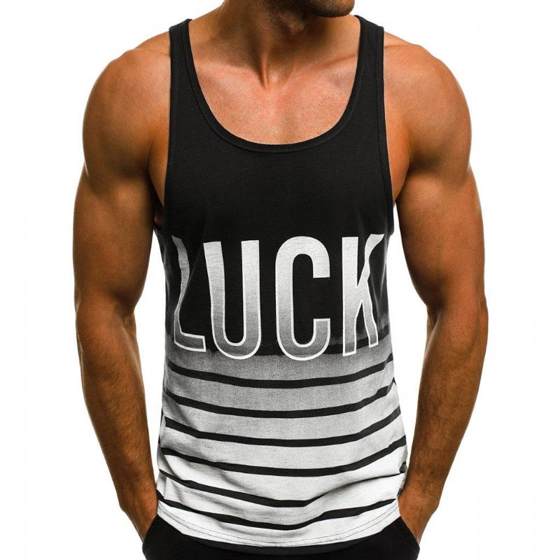 Overhemden Heren Luck Gestreepte Tanktop