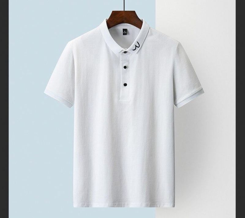 Overhemden Heren Slim Fit Poloshirt Van Bamboekatoen