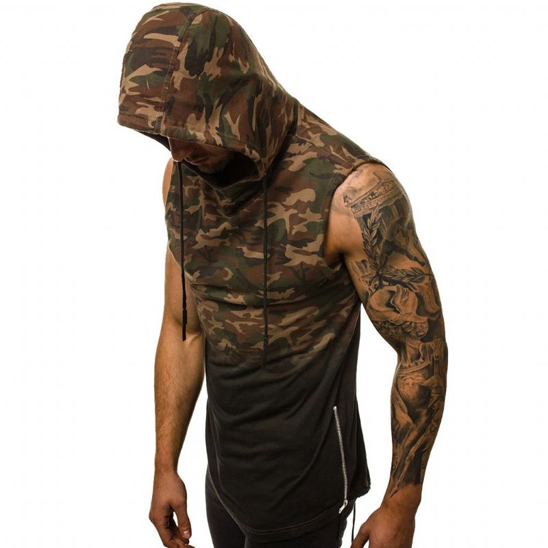 Overhemden Heren Stringer Sportswear Camo Tanktop