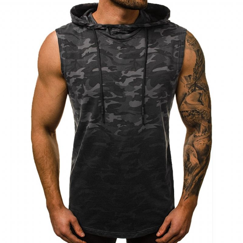 Overhemden Heren Stringer Sportswear Camo Tanktop