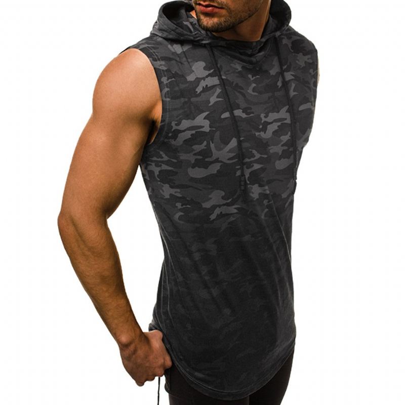 Overhemden Heren Stringer Sportswear Camo Tanktop