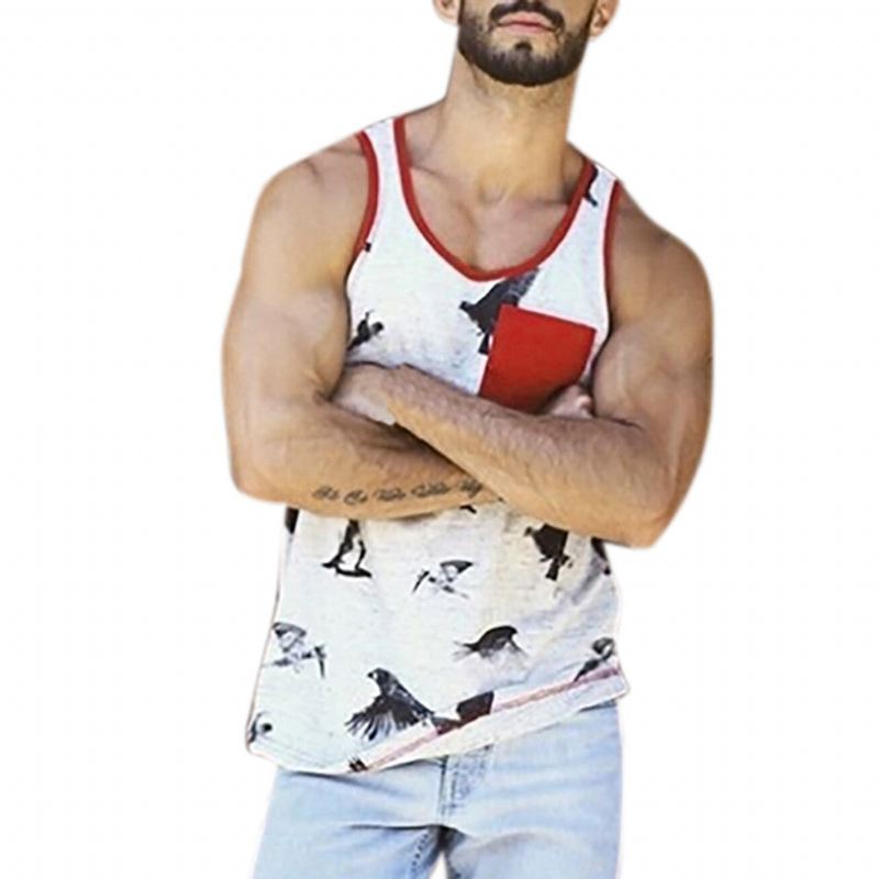 Overhemden Heren Zomer Strand Tanktop