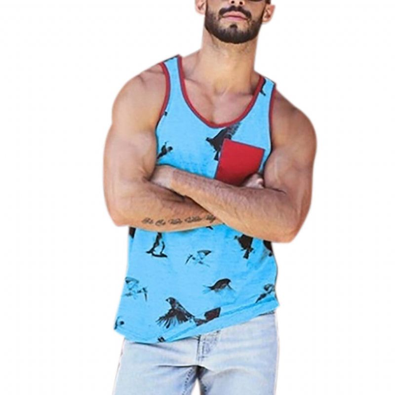 Overhemden Heren Zomer Strand Tanktop