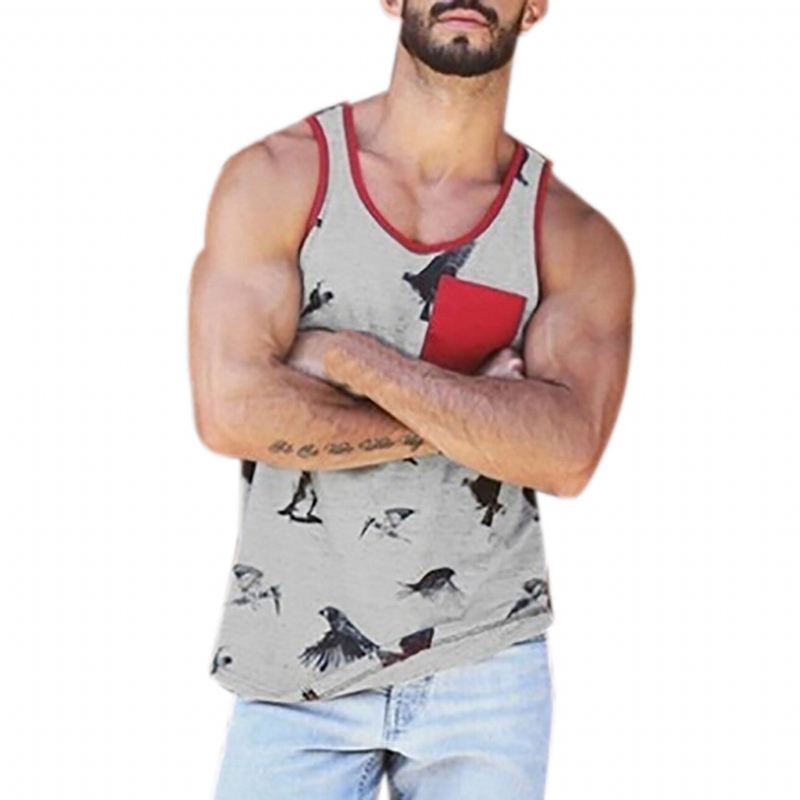 Overhemden Heren Zomer Strand Tanktop