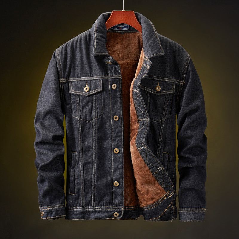 Heren Spijkerjassen Denim Jack Van Cowboyfleece