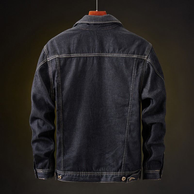 Heren Spijkerjassen Denim Jack Van Cowboyfleece