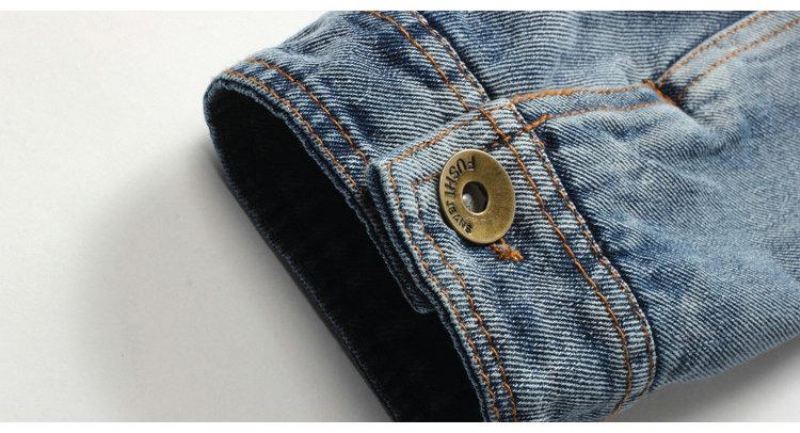 Heren Spijkerjassen Denim Winterjas Met Capuchon