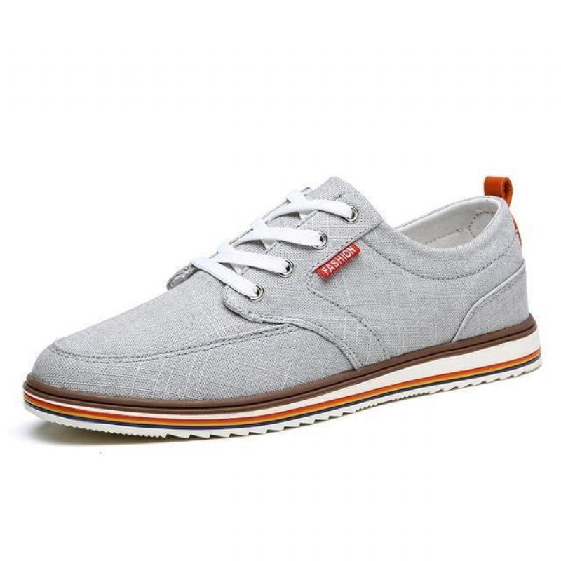 Casual Schoenen Heren Canvas Schoenen Met Veters