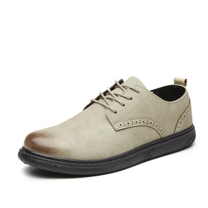 Casual Schoenen Heren Leren Schoenen In Bullock-stijl