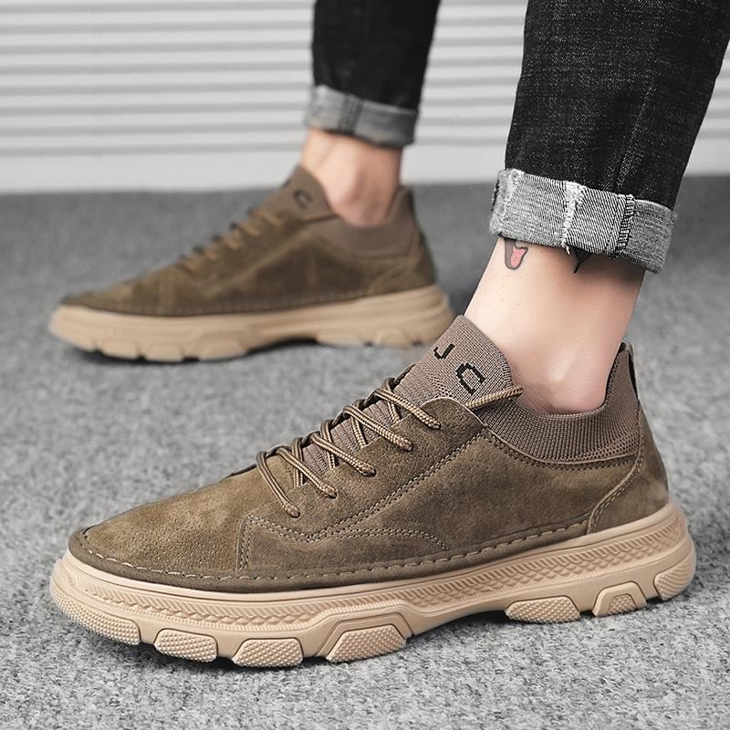 Casual Schoenen Heren Casual Outdoor-sneakers Met Veters