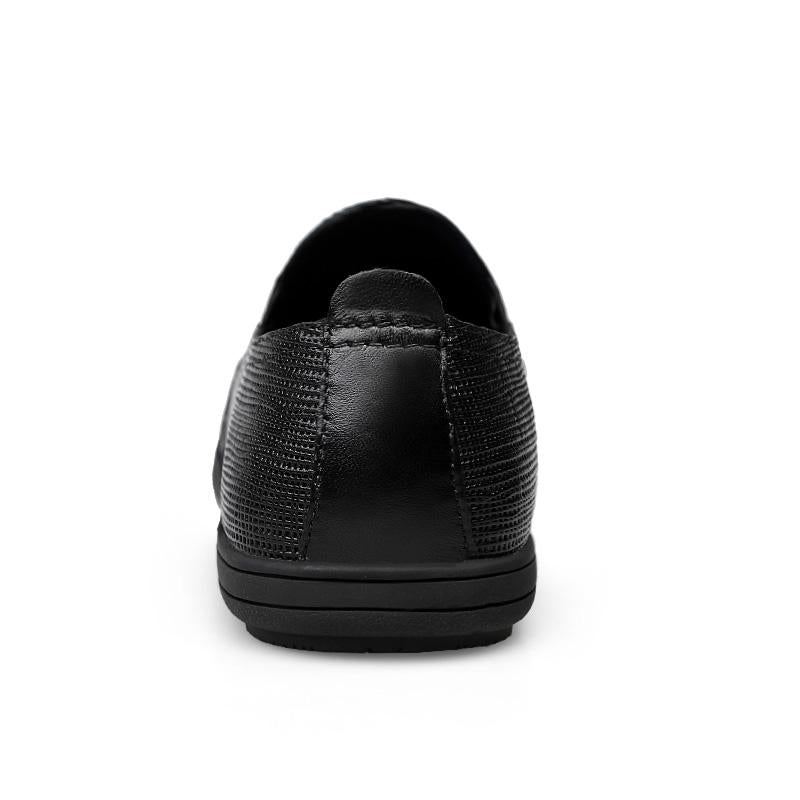 Casual Schoenen Heren Platte Zomerloafers Van Echt Leer