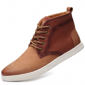 Casual Schoenen Heren Trendy Casual Leren Enkelschoenen