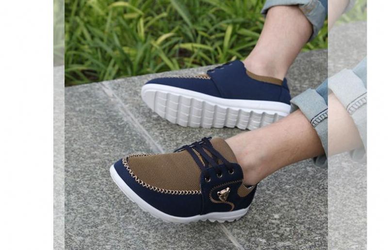 Comfortabele Canvas Casual Schoenen Heren Rijschoenen