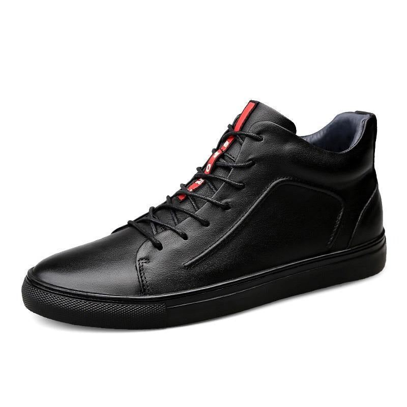 Heren Casual Schoenen Designer Leren Trendy Enkelschoenen