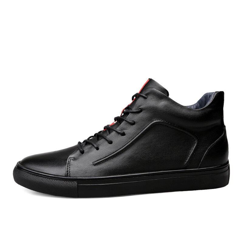 Heren Casual Schoenen Designer Leren Trendy Enkelschoenen